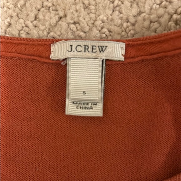 J. Crew Kids Long Sleeve Shirt - Rust and Navy Stripes - Picture 2 of 3